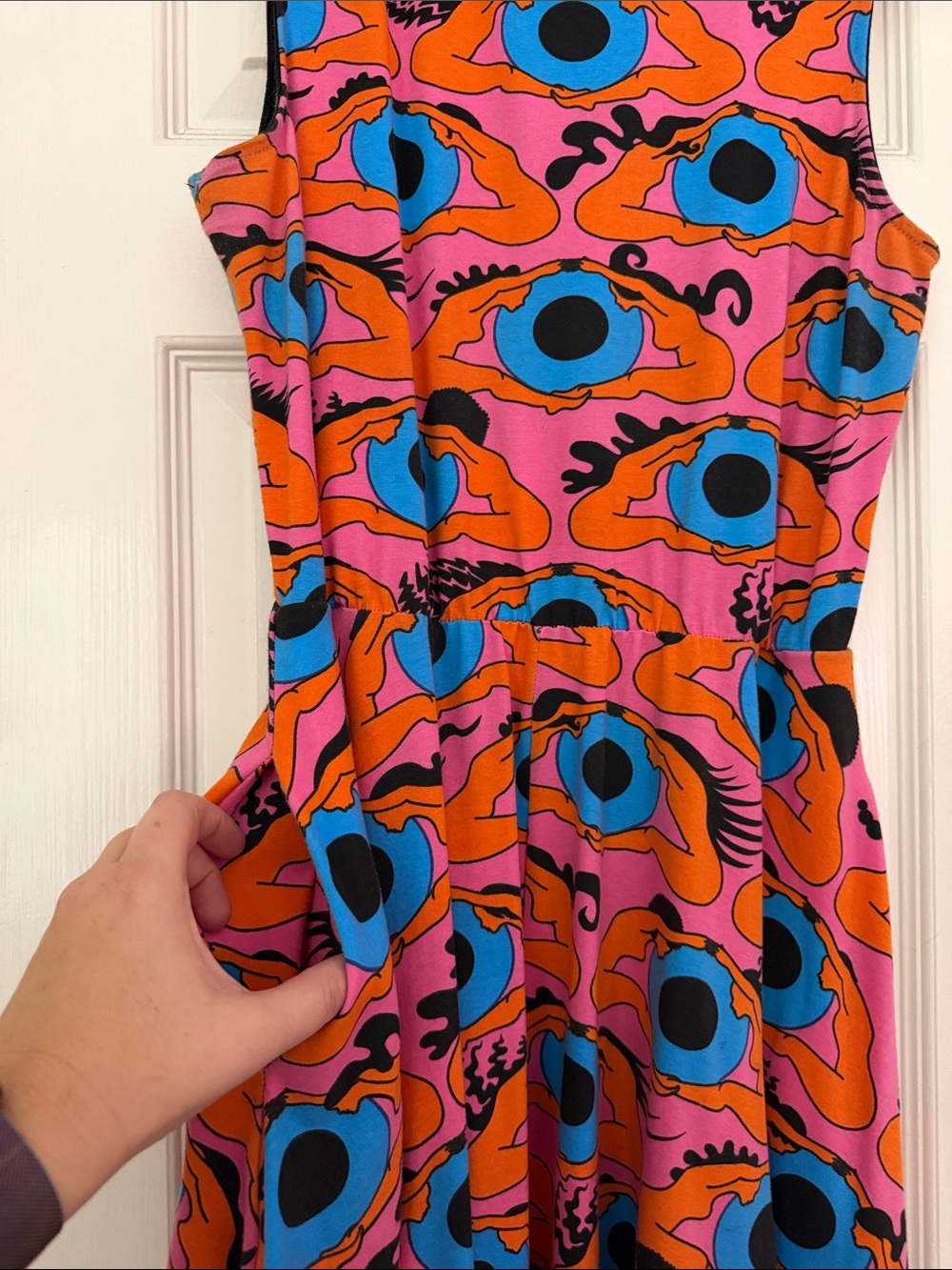 Nooworks Mock Neck Cotton Midi Dress - Picture 4 of 4
